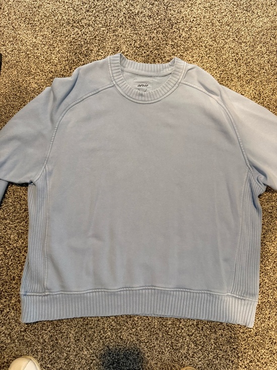 aerie Tops - Women’s  Light Blue Aerie Crewneck Sweatshirt